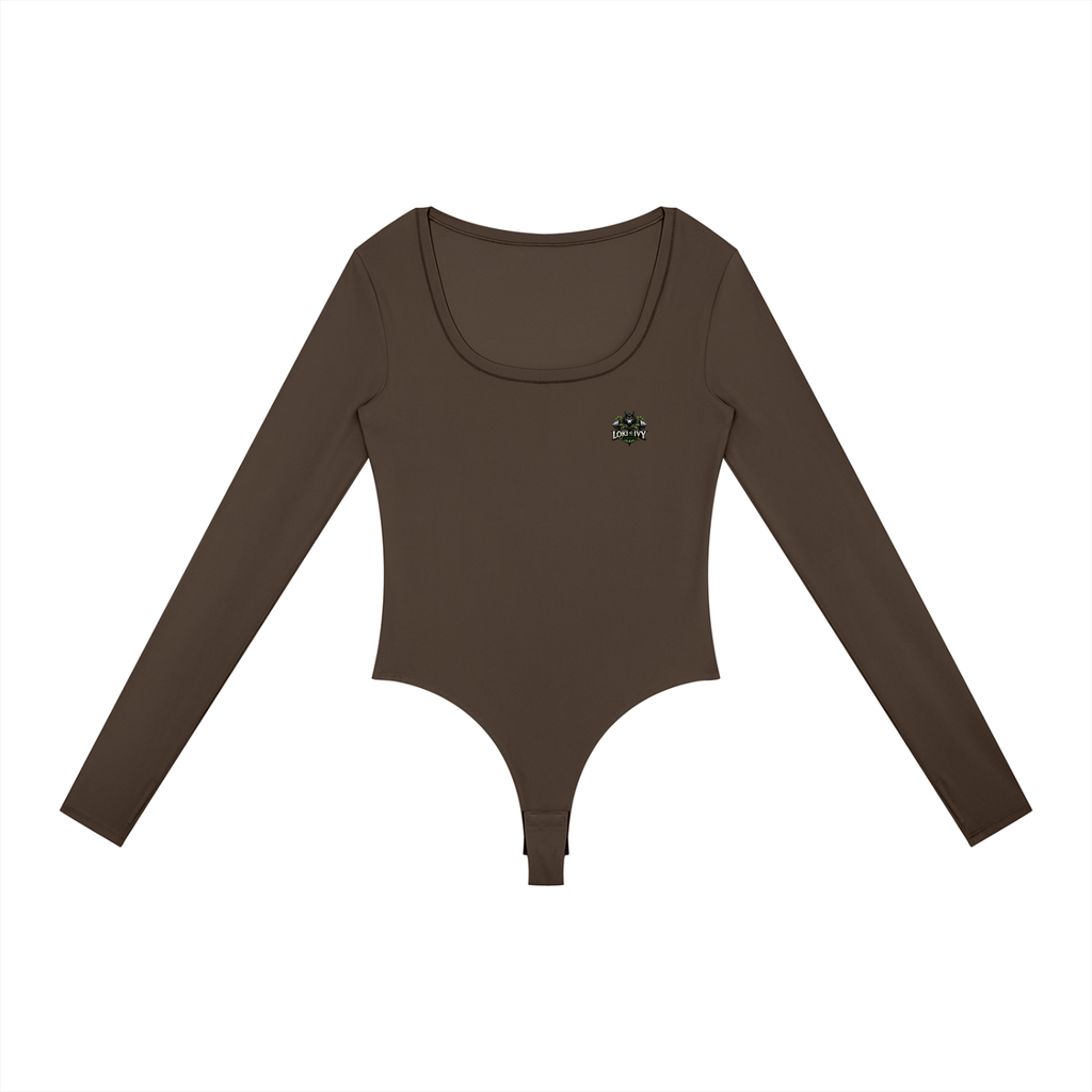 Loki & Ivy Women's Tight Long Sleeve Yoga Bodysuit