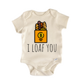 Bread Loaf Foodie Newborn Baby Onesie® Bodysuit