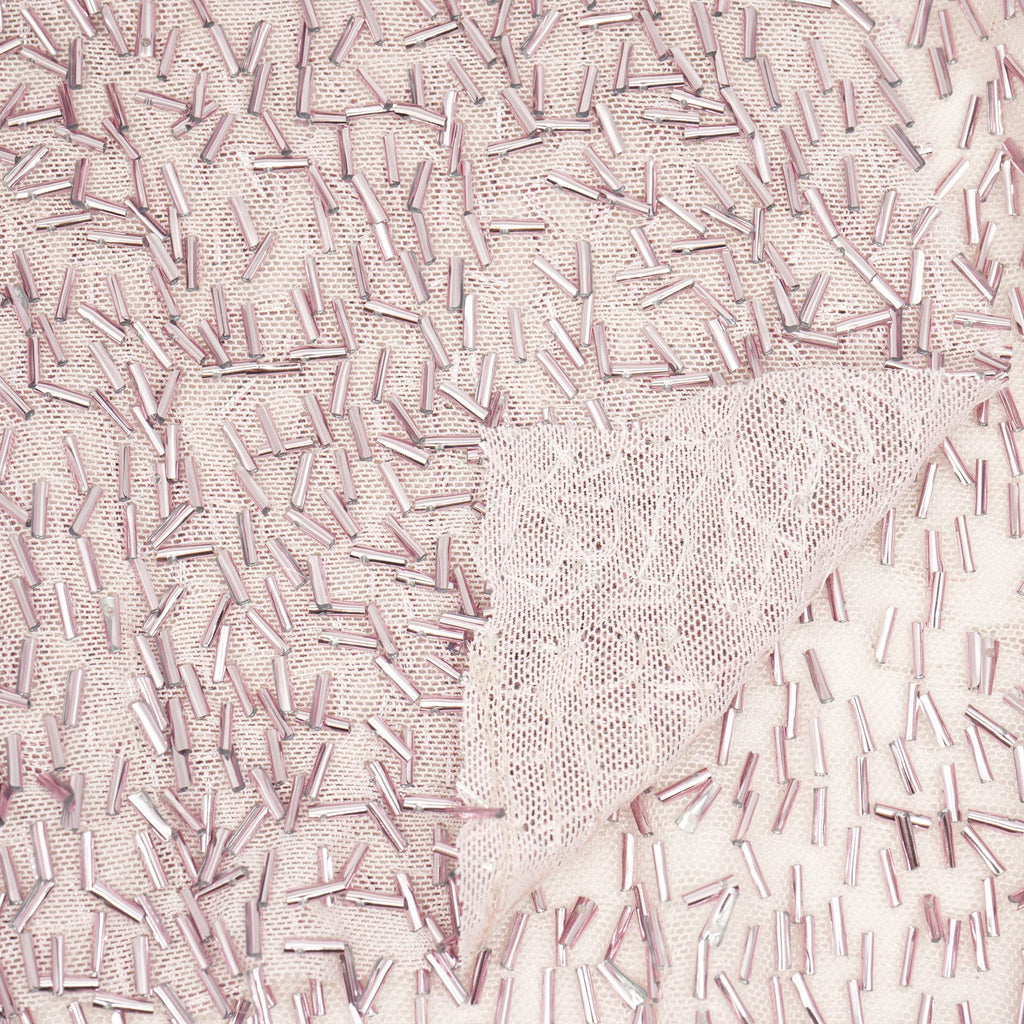 Dazzle Beaded Stretch Mesh Fabric | Blue Moon Fabrics