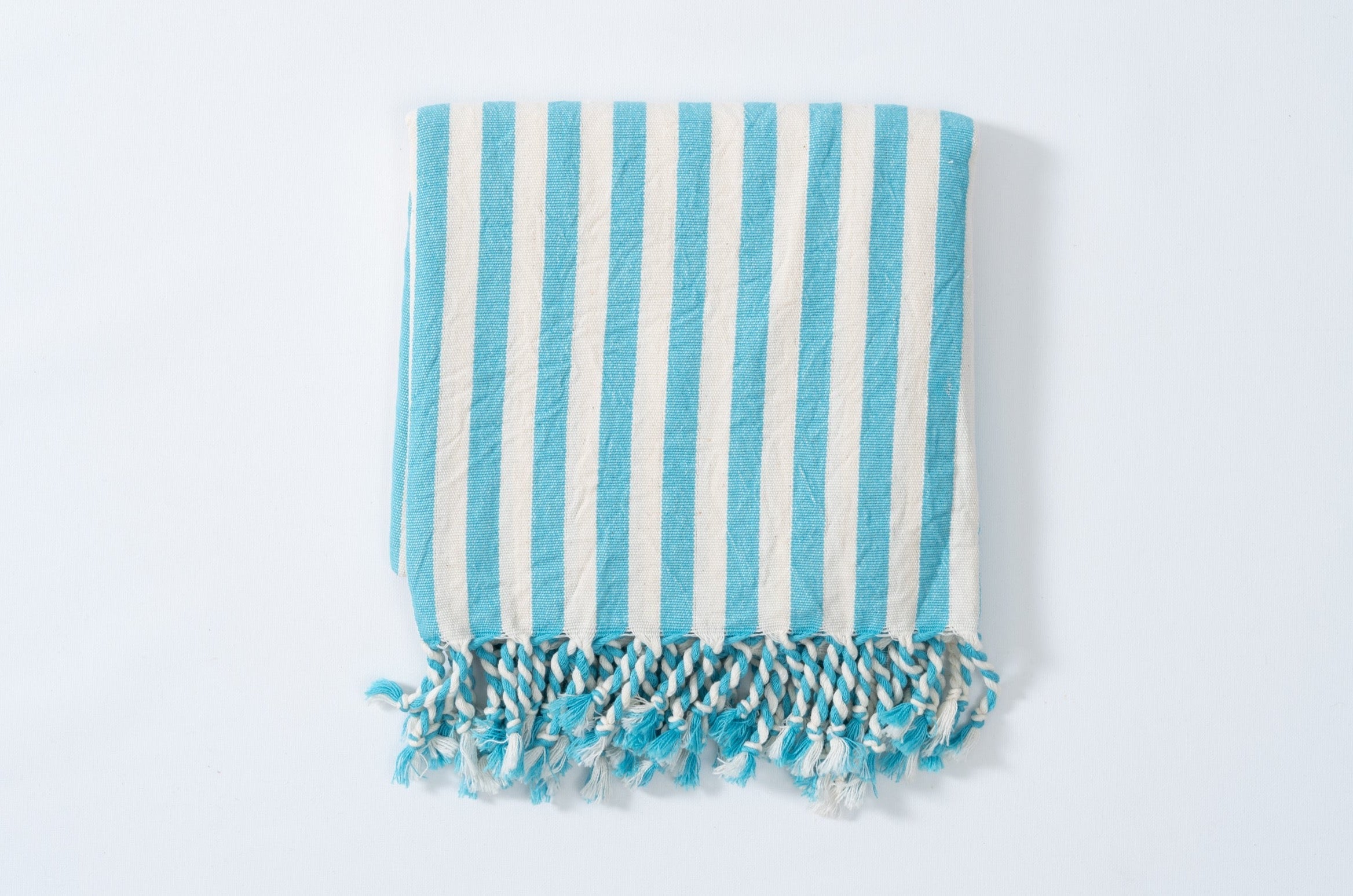 Girit Turquoise Cotton Linen Towel