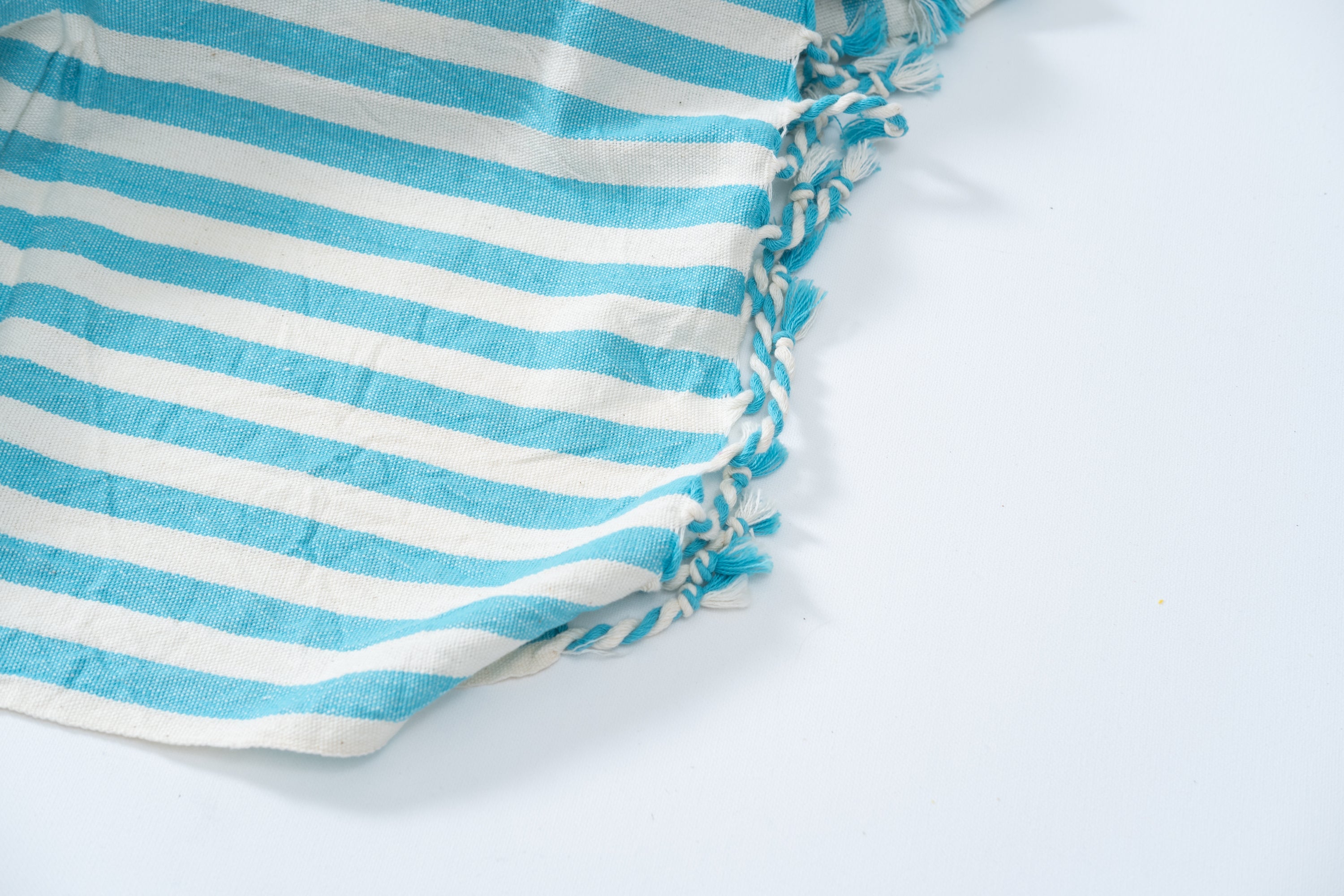 Girit Turquoise Cotton Linen Towel