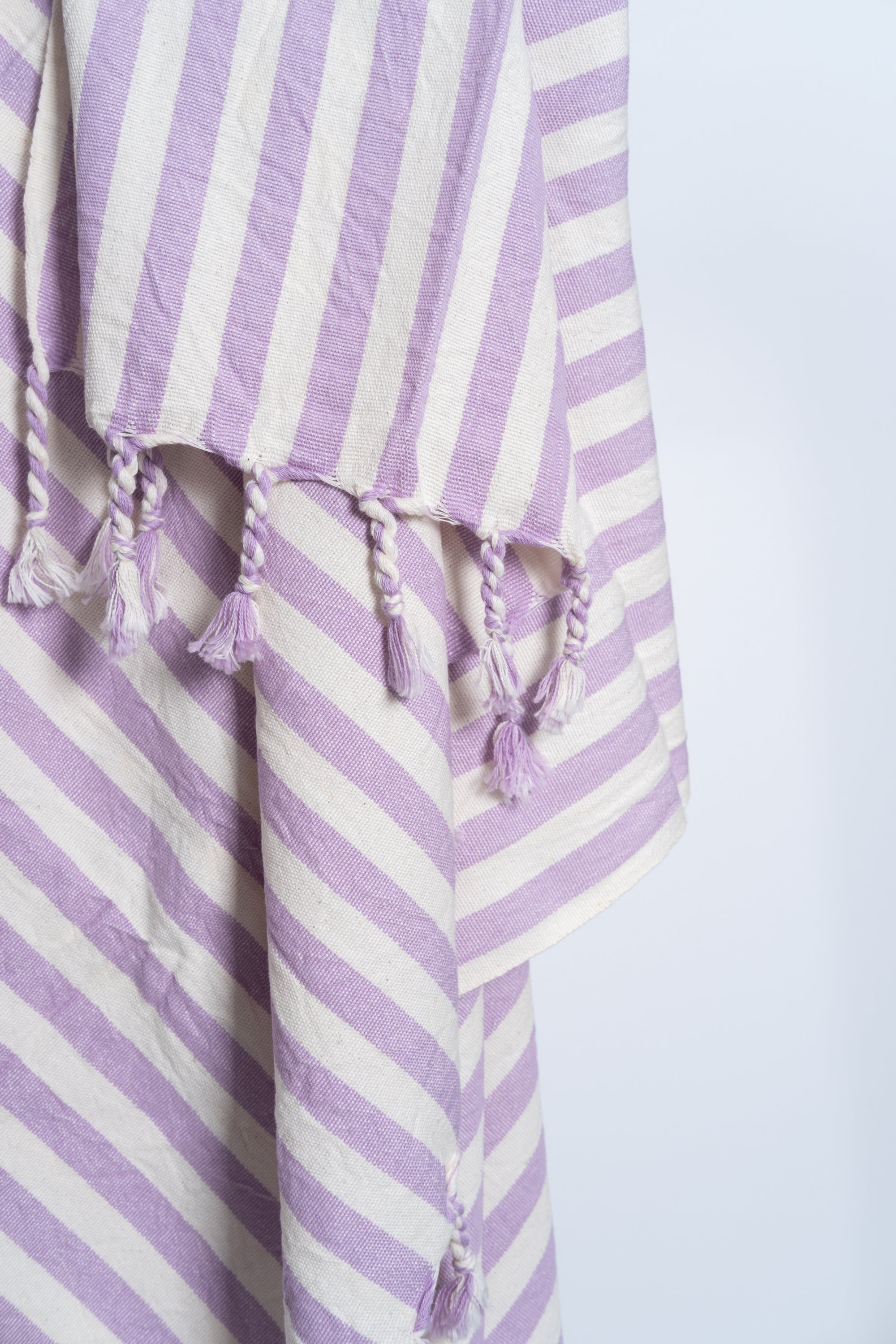 Girit Lilac Cotton Linen Towel