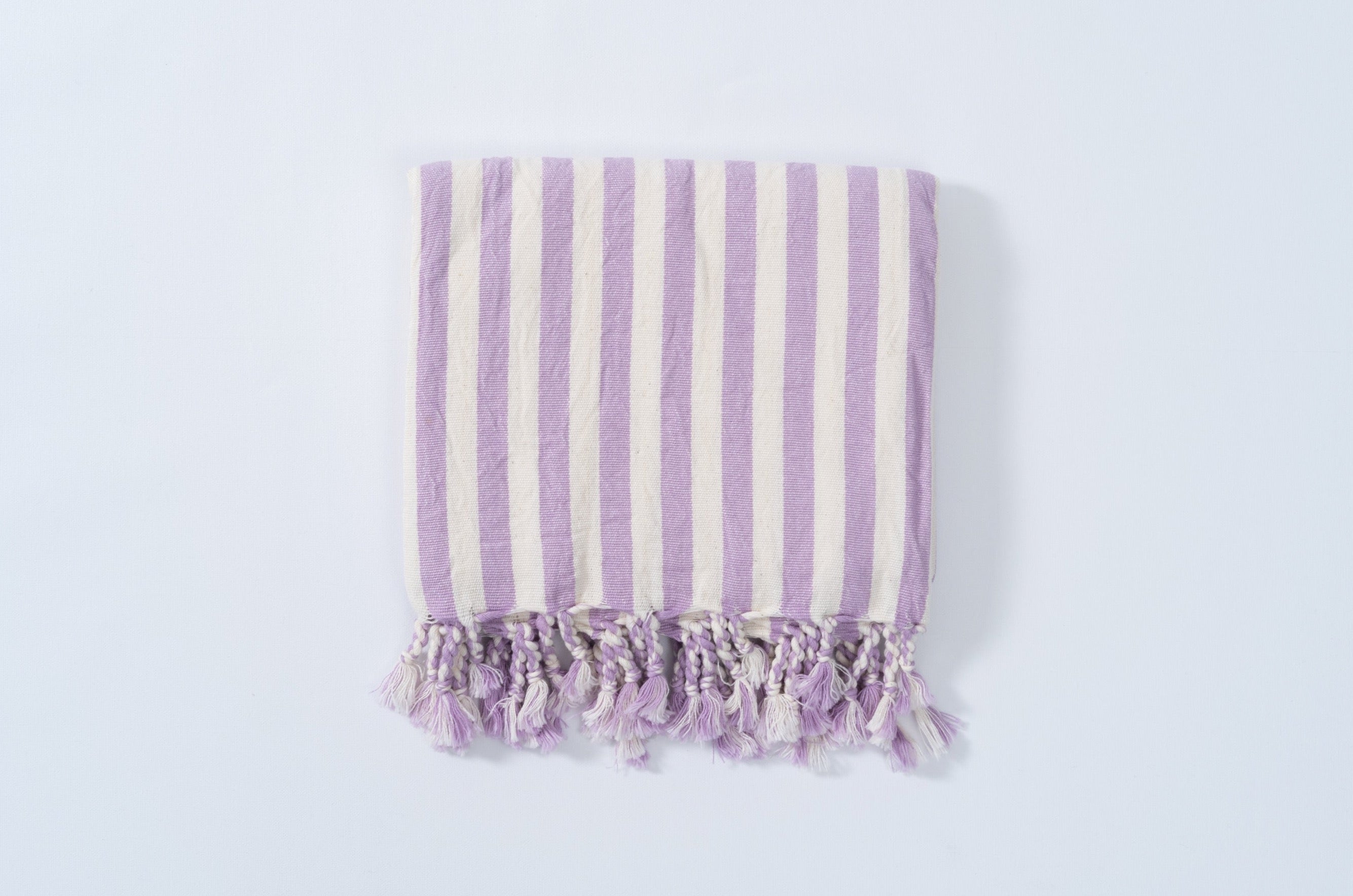 Girit Lilac Cotton Linen Towel