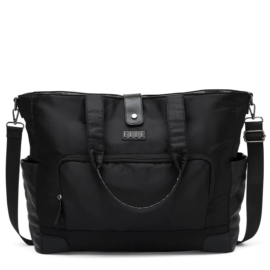 Voyage 25L Twill and Vegan Leather Weekender Tote Bag