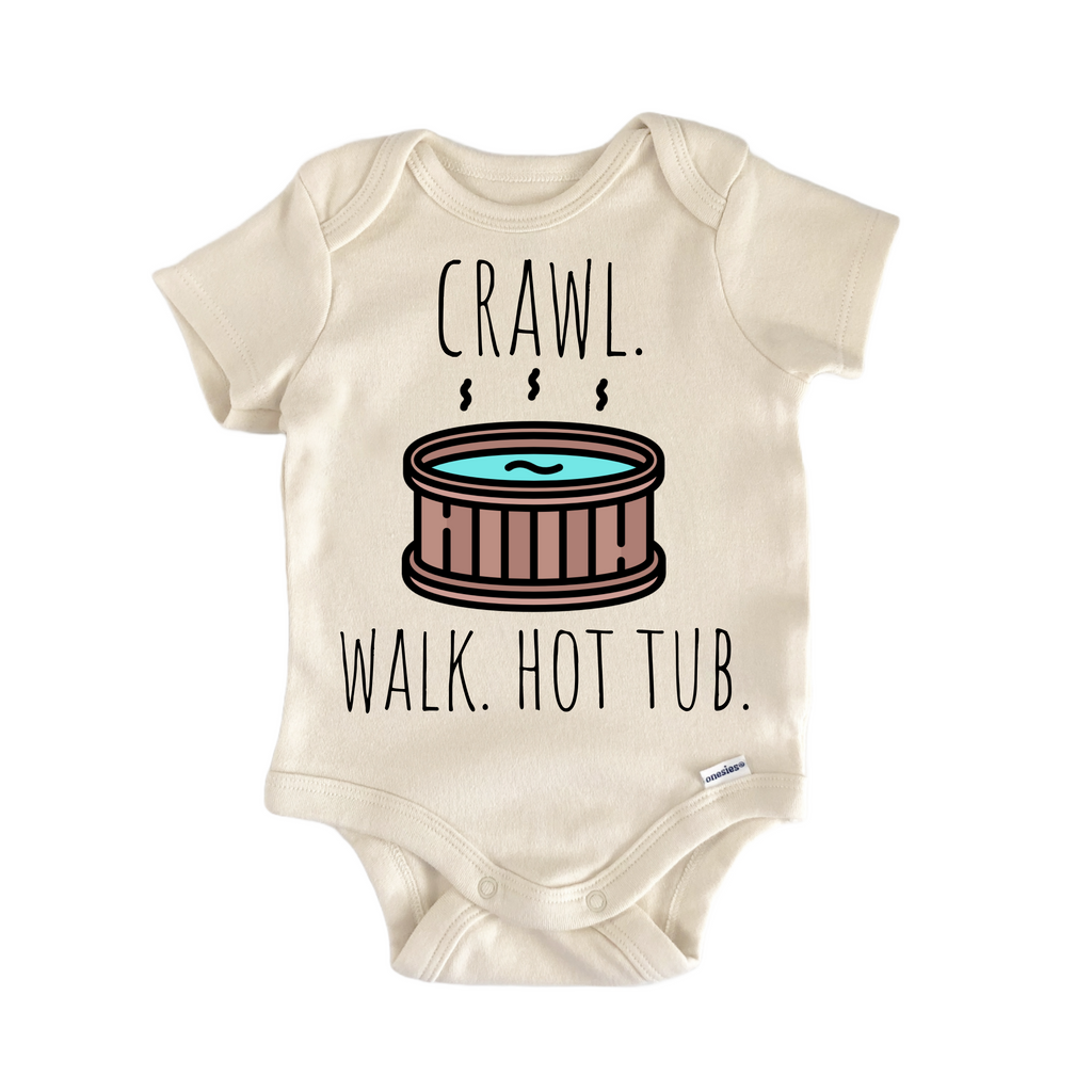 Hot Tub Bubble Jet Newborn Baby Onesie® Bodysuit