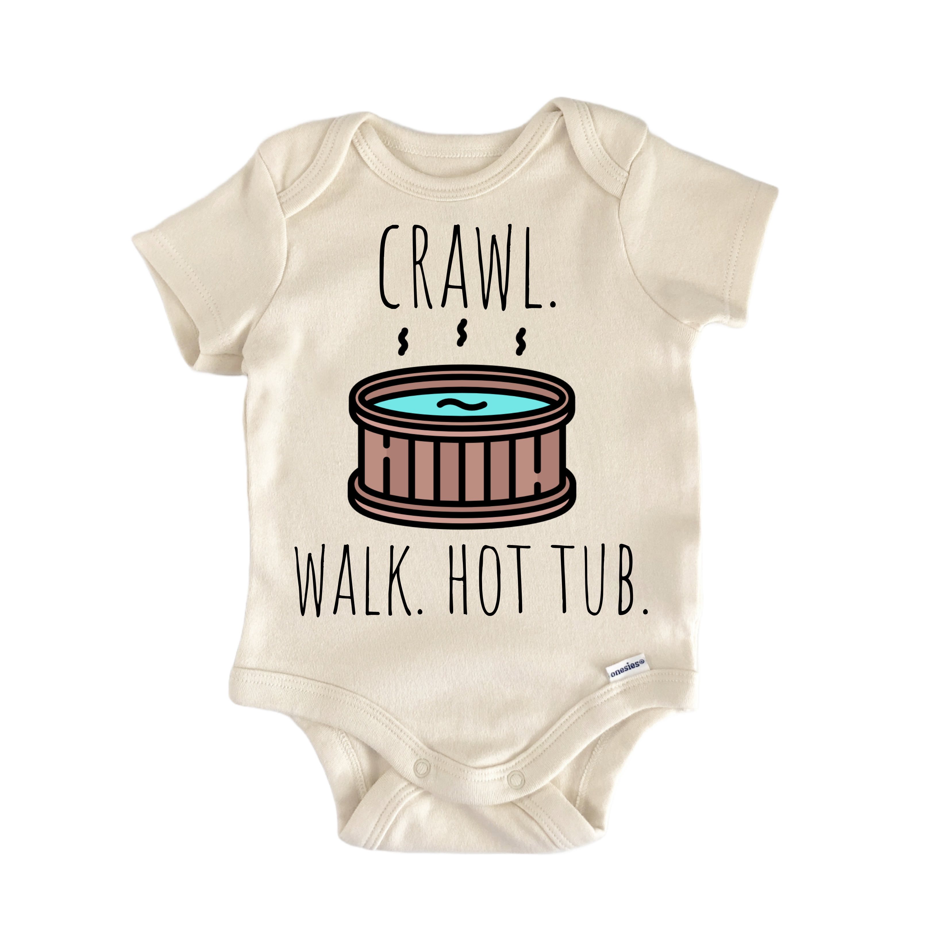 Hot Tub Bubble Jet Newborn Baby Onesie® Bodysuit