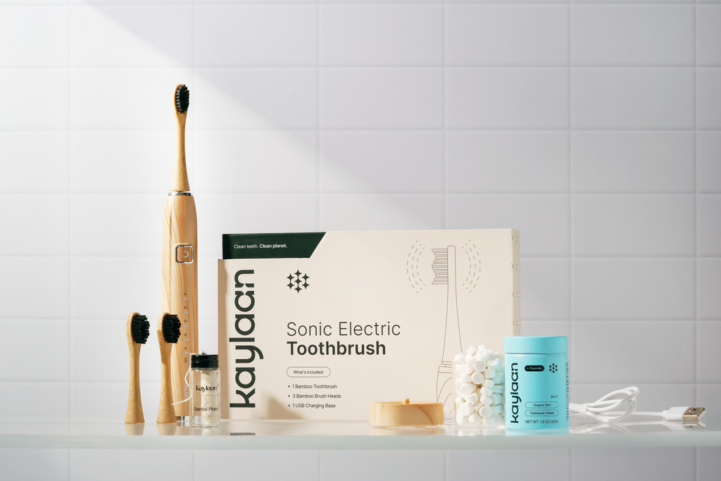 Kaylaan Bamboo Electric Toothbrush- Pre-Order (Ship Date: July 2nd)
