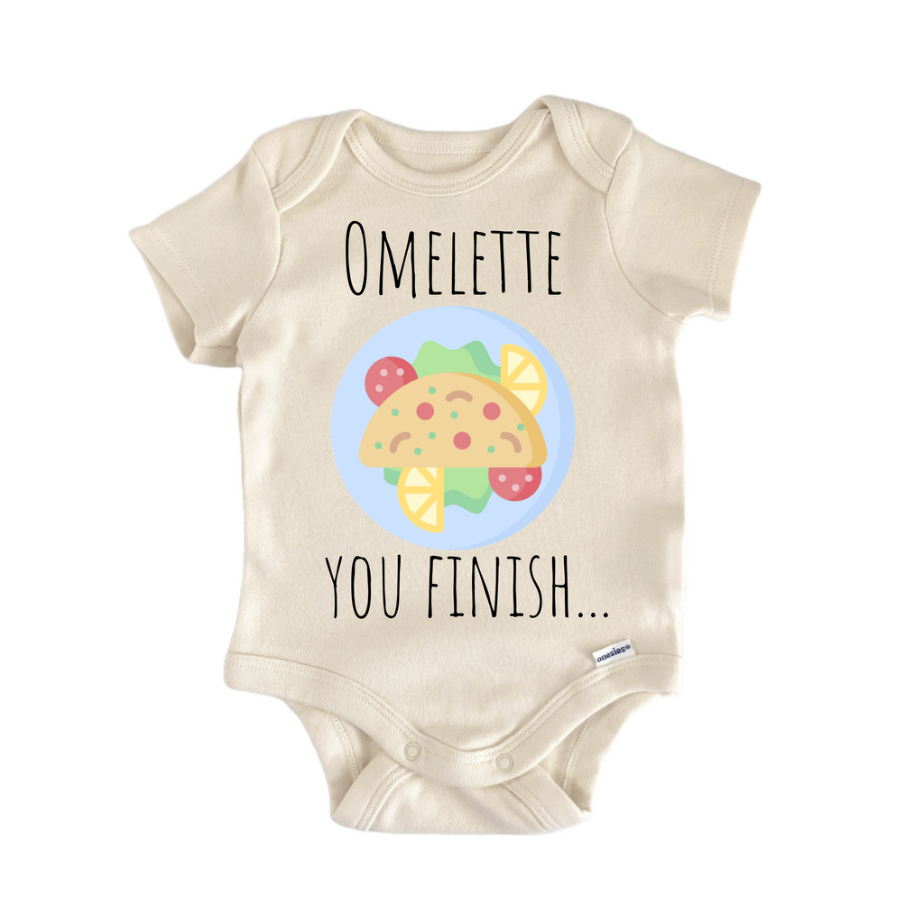 Omelette Breakfast Egg Newborn Baby Onesie® Bodysuit