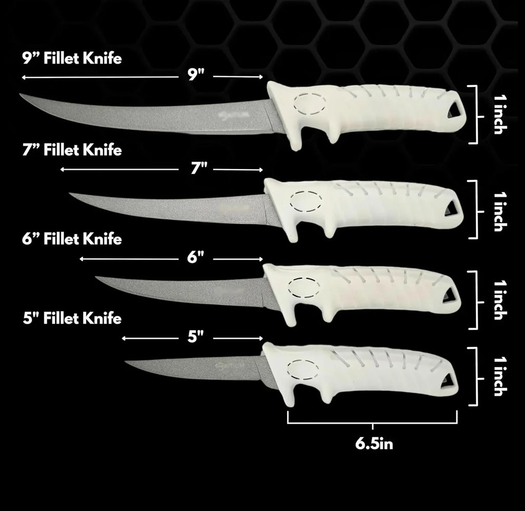 Professional 7 Inch Stainless Steel Non-Slip Handles Razor Sharp Japanese Boning Fish Filleting Fillet Knife