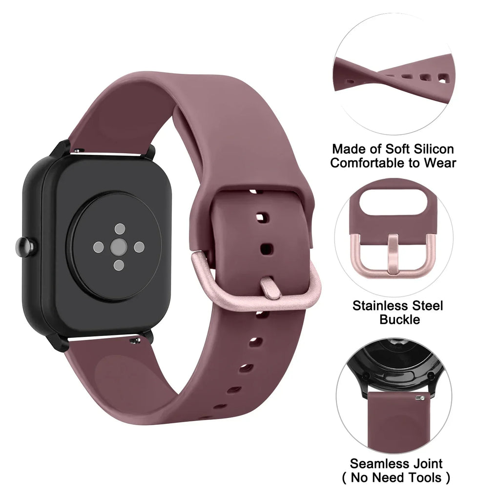 OnePlus Watch Band Silicone Strap Sport Replacement Wristband Accessory