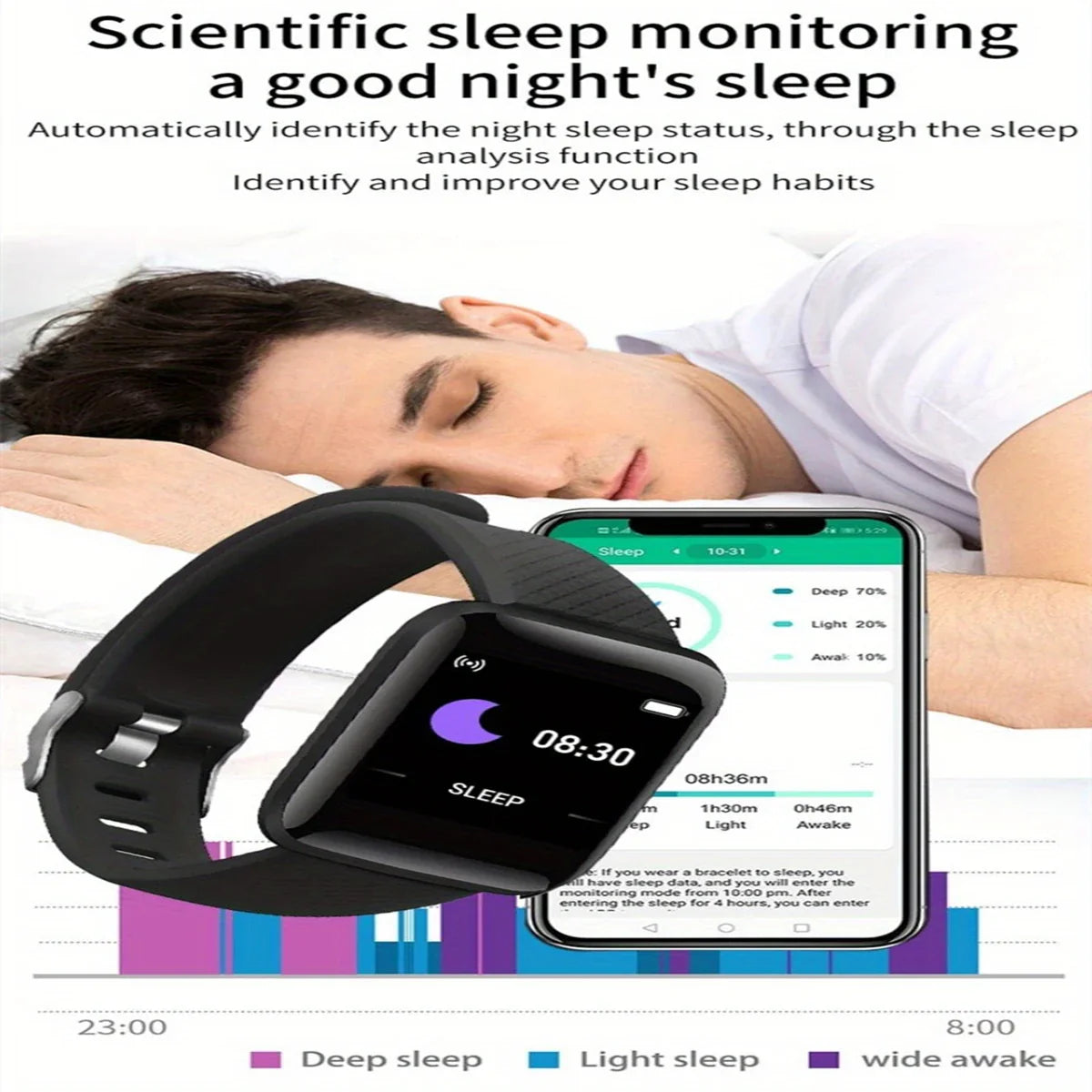 Smartwatch Men Women Wristwatches Smart Watch Message Fitness Monitor Bracelet Birthday Gift Electronic Clock For Android IOS