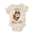 Squirrel Nuts Nap Newborn Baby Onesie® Bodysuit
