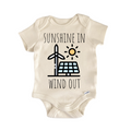 Sun Wind Renewable Energy Newborn Baby Onesie® Bodysuit