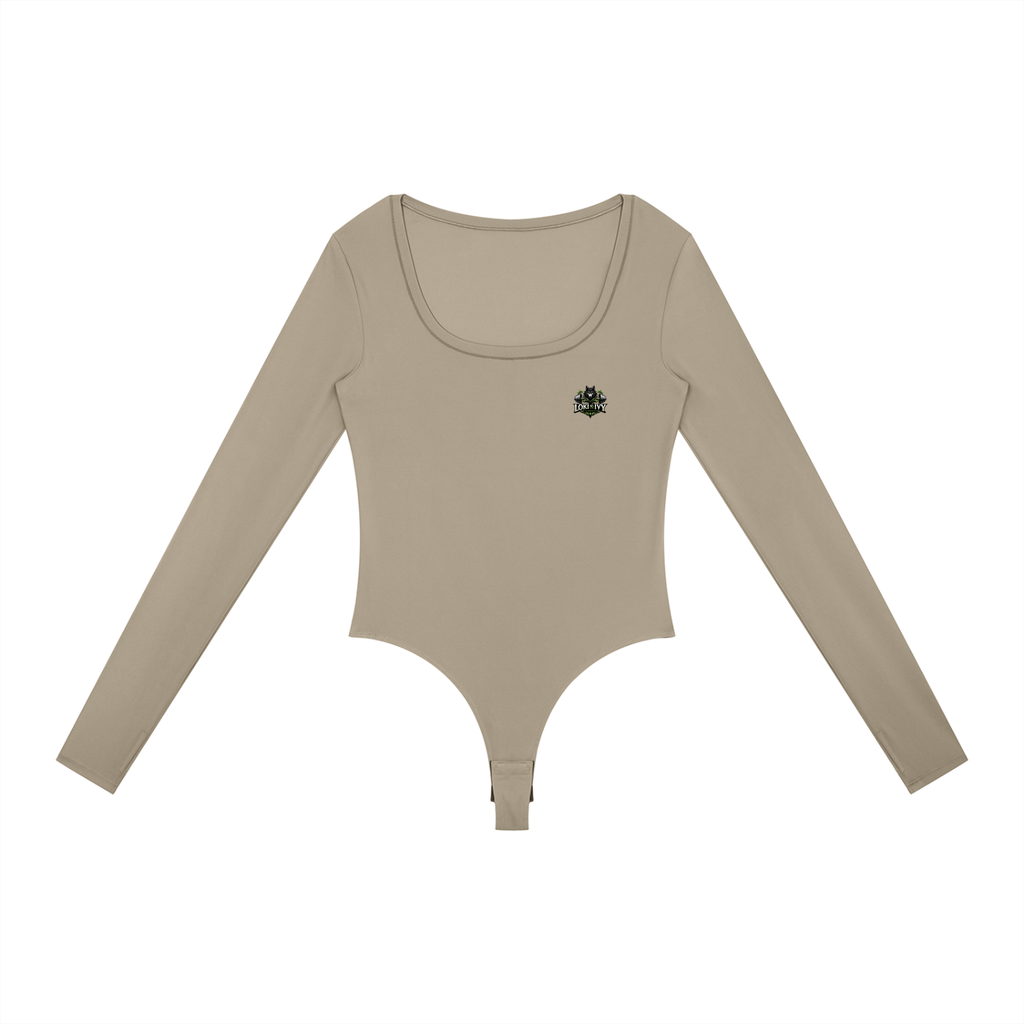 Loki & Ivy Women's Tight Long Sleeve Yoga Bodysuit