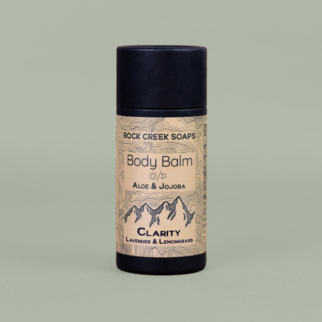 CLARITY BODY BALM |  Solid Lotion Bar - Lemongrass & Lavender