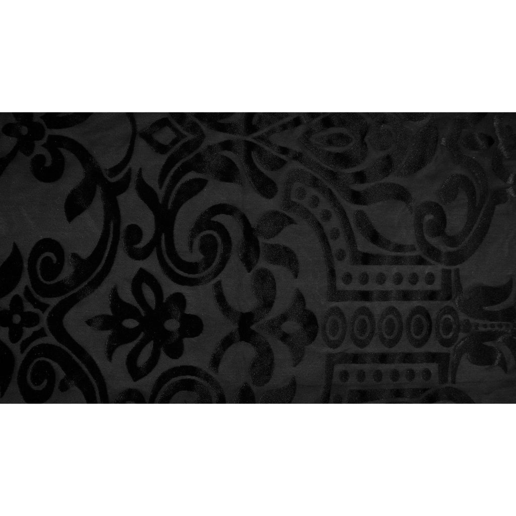Ice Burnout Stretch Velvet Fabric | Blue Moon Fabrics