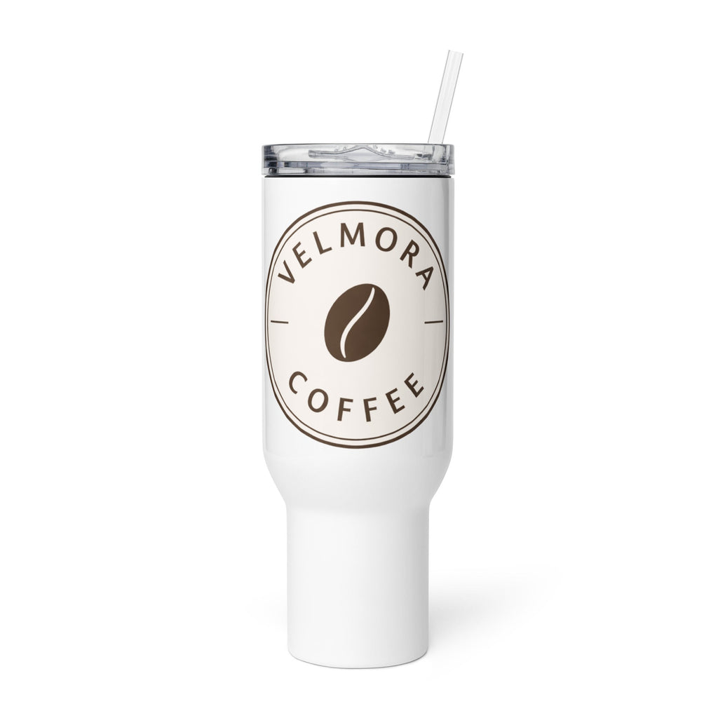 Travel mug with a handle