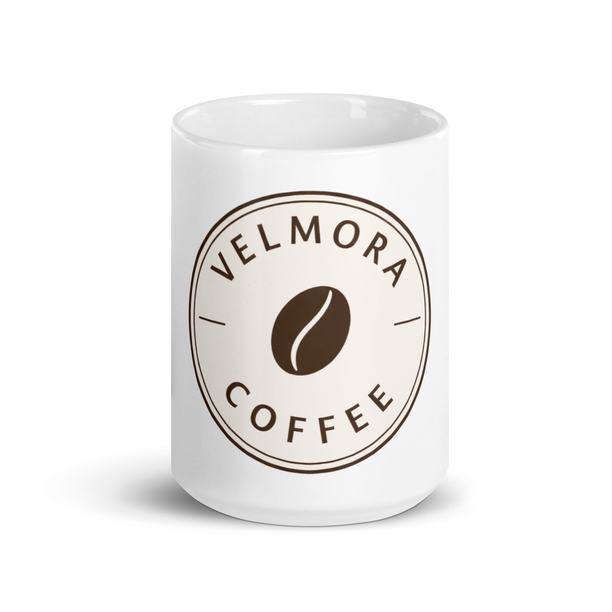 White glossy mug